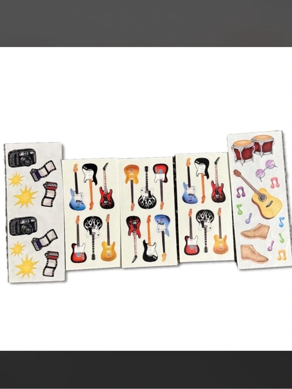 $3 MUSIC GUITAR STICKER SET $3 WHEN BUNDLED WITH 3 OR MORE ITEMS
